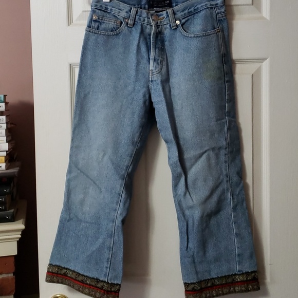 London Jean w/ Emroidered Cuffs Size 2 - Picture 1 of 3